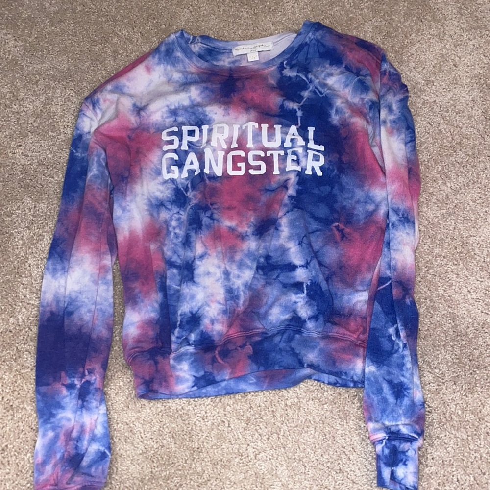 Super trendy tie dye Spiritual Gangster top
